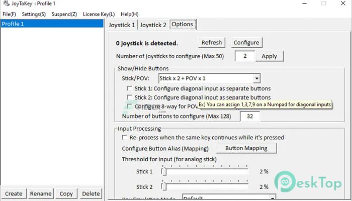 JoyToKey 7.3.2 for Windows