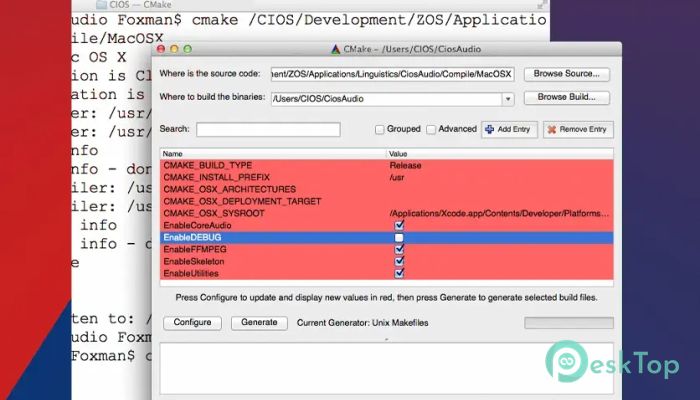 Kitware CMake 3.31.4 Free Download for Mac