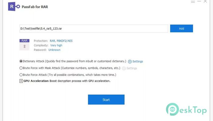 PassFab for RAR 9.5.5 Free Download for Windows