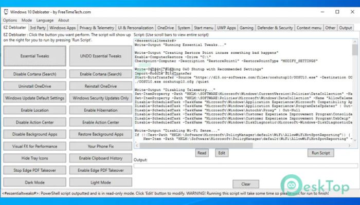 Windows 10 Debloater 3.0.3 Free Download for Windows