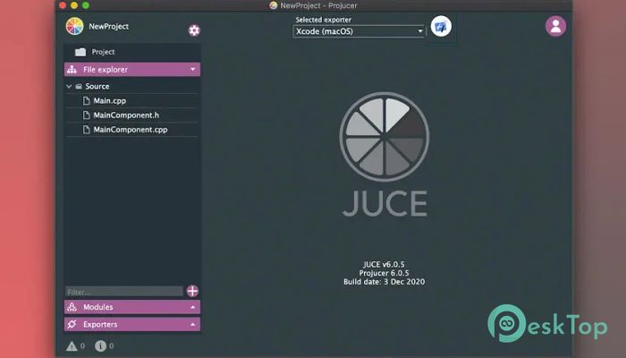 JUCE C++ Framework 8.0.6 Free Download for Mac