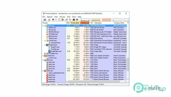 Process Explorer 17.12 Free Download for Windows