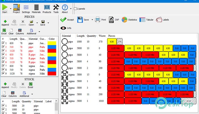 Cutting Optimization Pro 5.18.24 Free Download for Windows