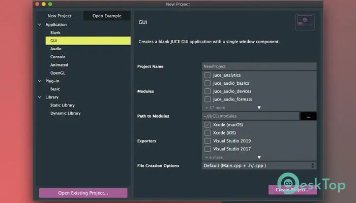 JUCE C++ Framework 8.0.6 Free Download for Mac