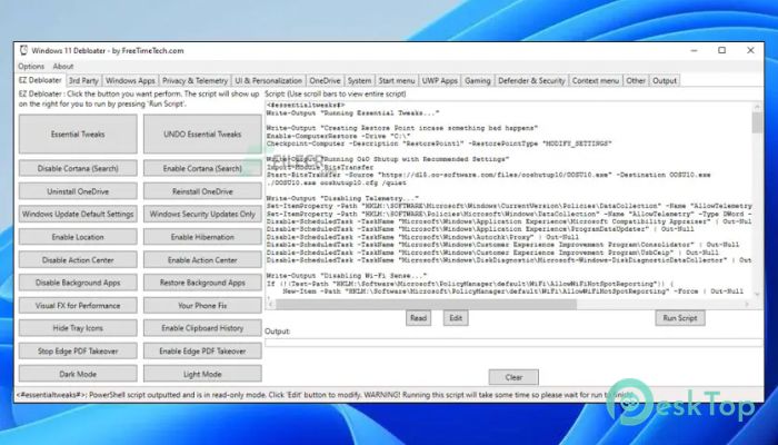 Windows 11 Debloater 2.1.3 Free Download for Windows