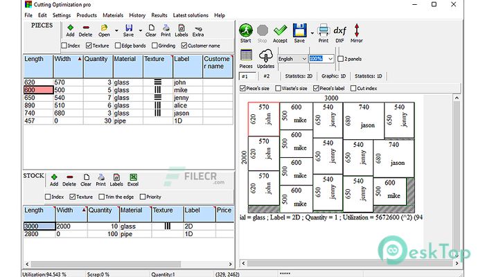Cutting Optimization Pro 5.18.24 Free Download for Windows