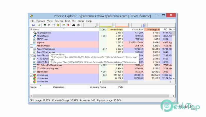 Process Explorer 17.12 Free Download for Windows