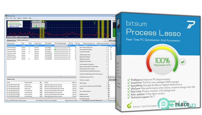 Bitsum Process Lasso Pro 18.2.2.10 Free Download for Windows