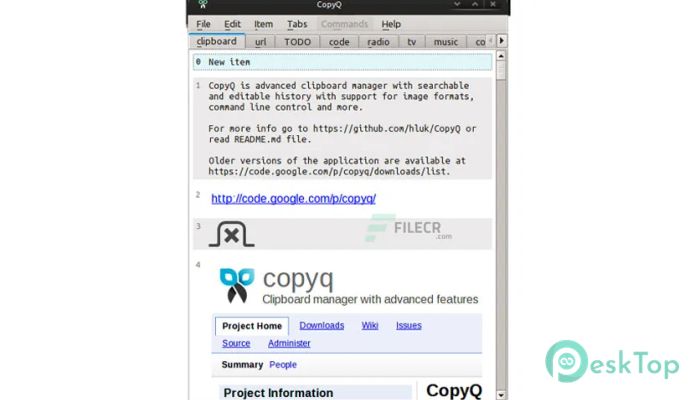 CopyQ 16.0.0 Free Download for Windows