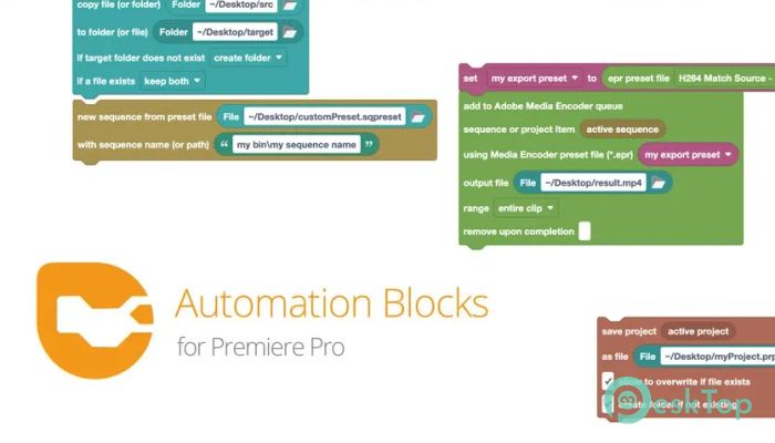 Download Aescripts Automation Blocks for Premiere Pro 1.1.013 for Windows