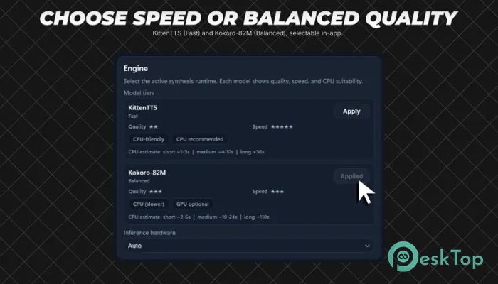 Vossel AI Text to Speech 1.0.14 Free Download for Windows