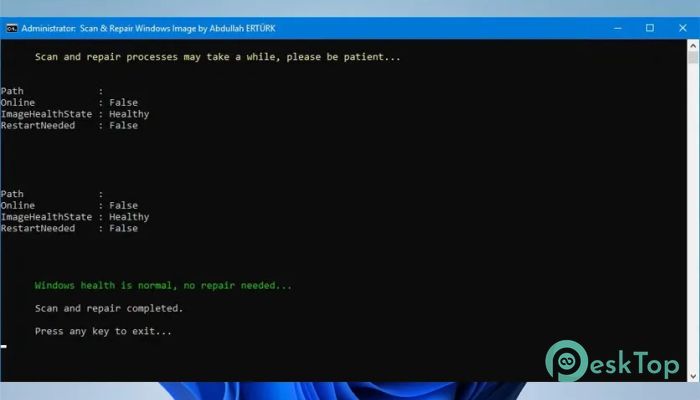 Scan & Repair Windows Image 1.0 Free Download for Windows