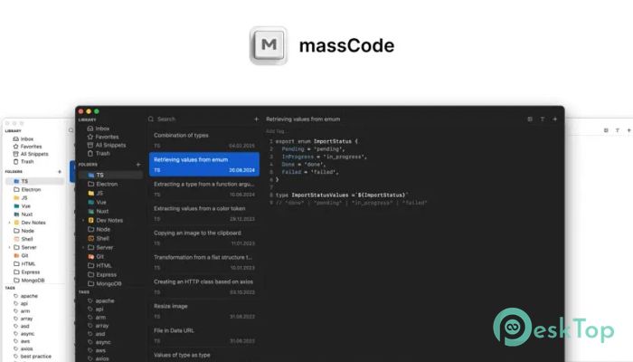 massCode 5.7.0 Free Download for Windows