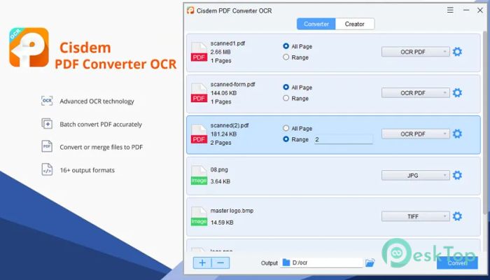 Cisdem PDF Converter OCR 3.8.0 Free Download for Windows