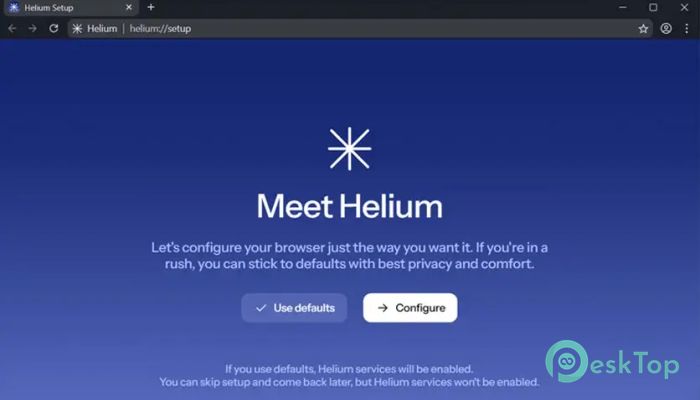 Helium Browser 0.14.4.1 Free Download for Windows