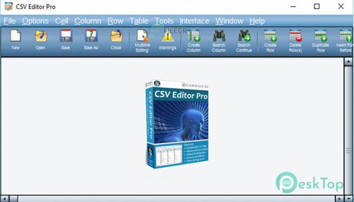 Gammadyne CSV Editor Pro 33.0 Free Download for Windows
