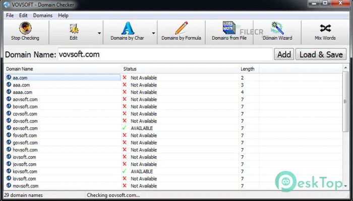 VovSoft Domain Checker 10.4 Free Download for Windows