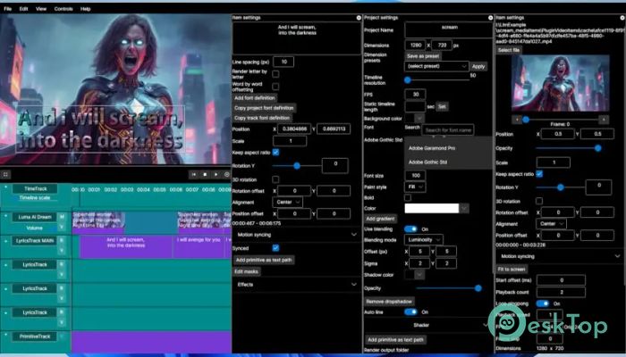 Lyric Video Studio 1.5.49 Free Download for Windows