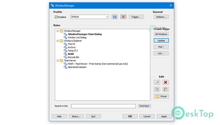 Download DeskSoft WindowManager 10.27.1 for Windows