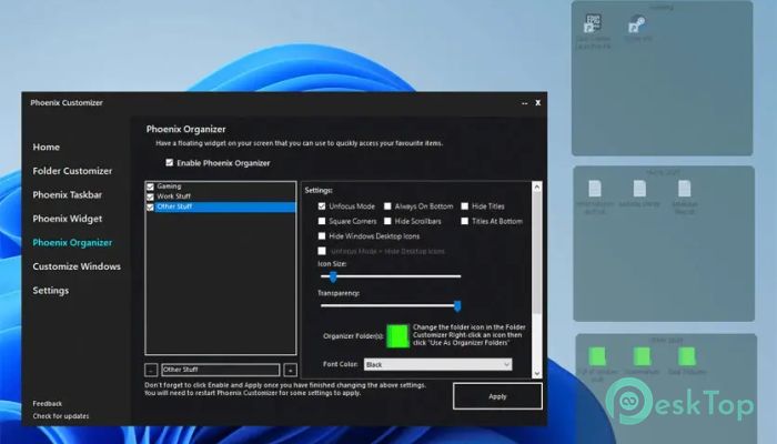 Phoenix Customizer 1.1.14 Free Download for Windows