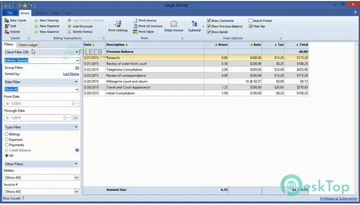 Chaos Legal Billing 10.3.0 Free Download for Windows