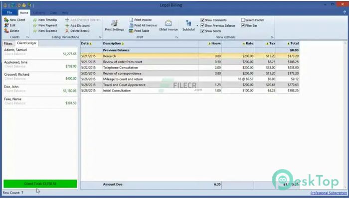 Chaos Legal Billing 10.3.0 Free Download for Windows