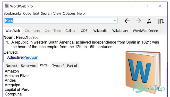 Download WordWeb Pro Ultimate Reference Bundle 10.62 for Windows